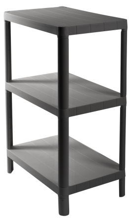 Этажерка 3-х ярусная Violet House 6031 Olympic GREY 27х42х67 см (7040710) Киев