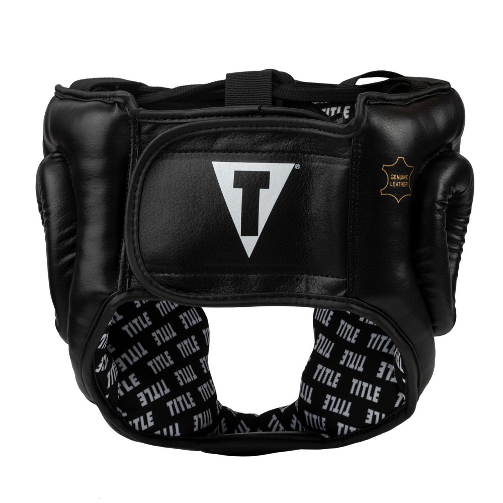 Боксерський шолом TITLE Classic Full Coverage Training Headgear 2.0 Black L (капа в комплекті) Каменское - изображение 4