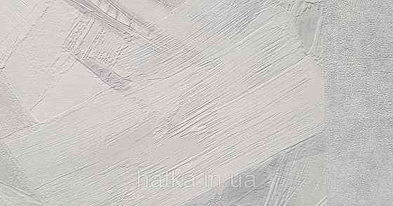 Шпалери вінілові на флізеліні Grandeco Time метрові абстракція структурні мазки білі сірі срібло Київ