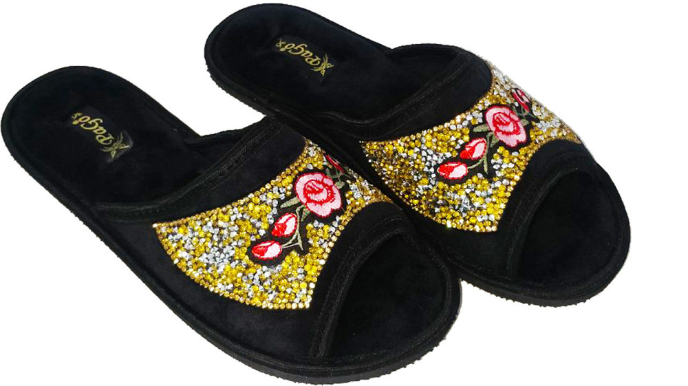 Капці жіночі домашні відкриті "Рози", купити капці, розмір 37 Одеса - фото 1