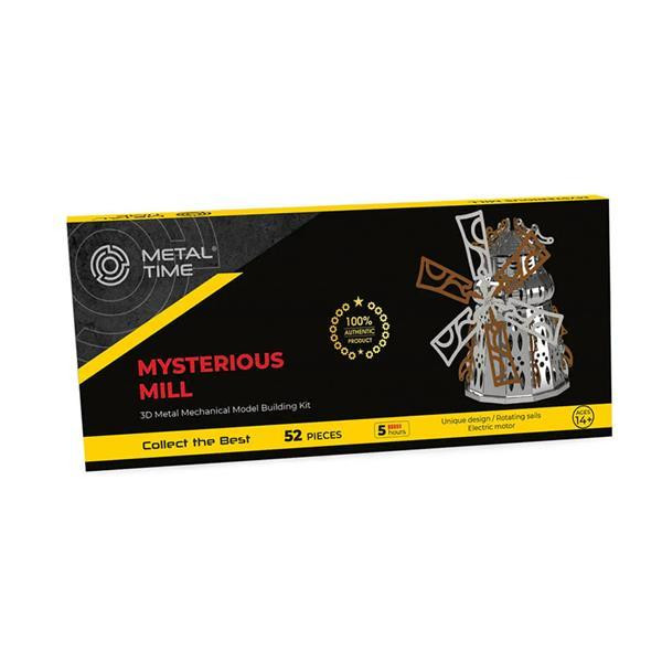 Колекційна модель-конструктор Metal Time Mysterious Mill Млин електронний двоколірна (MT054) Харків - фото 15