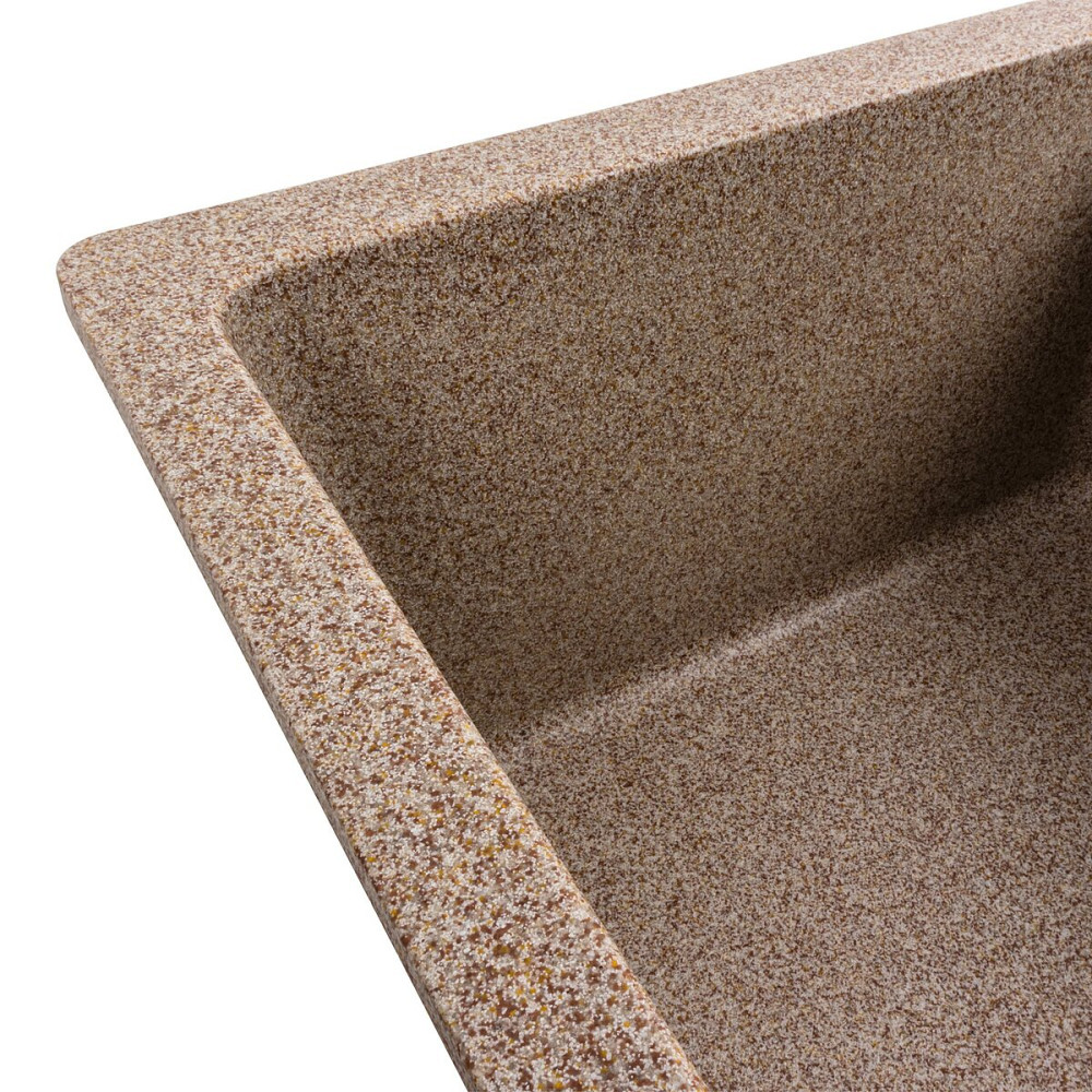 Гранітна мийка для кухні VALESO 6250 ZIRKONE матова Карамель Коломыя - изображение 3