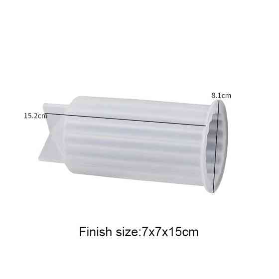 Силиконовая форма для изготовления свечей 8.4 x 6.7cm 