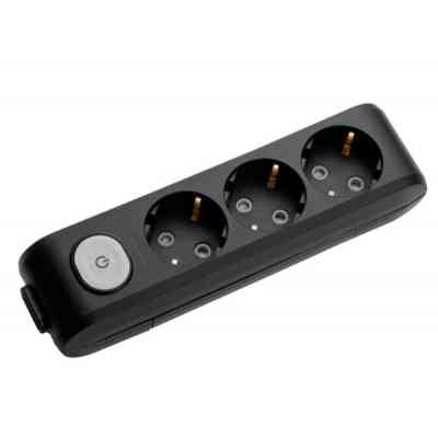 Колодка для подовжувача Panasonic X-tendia 3 гнізда black WLTA04302BL-UA (WLTA04302BL-UA) Вінниця