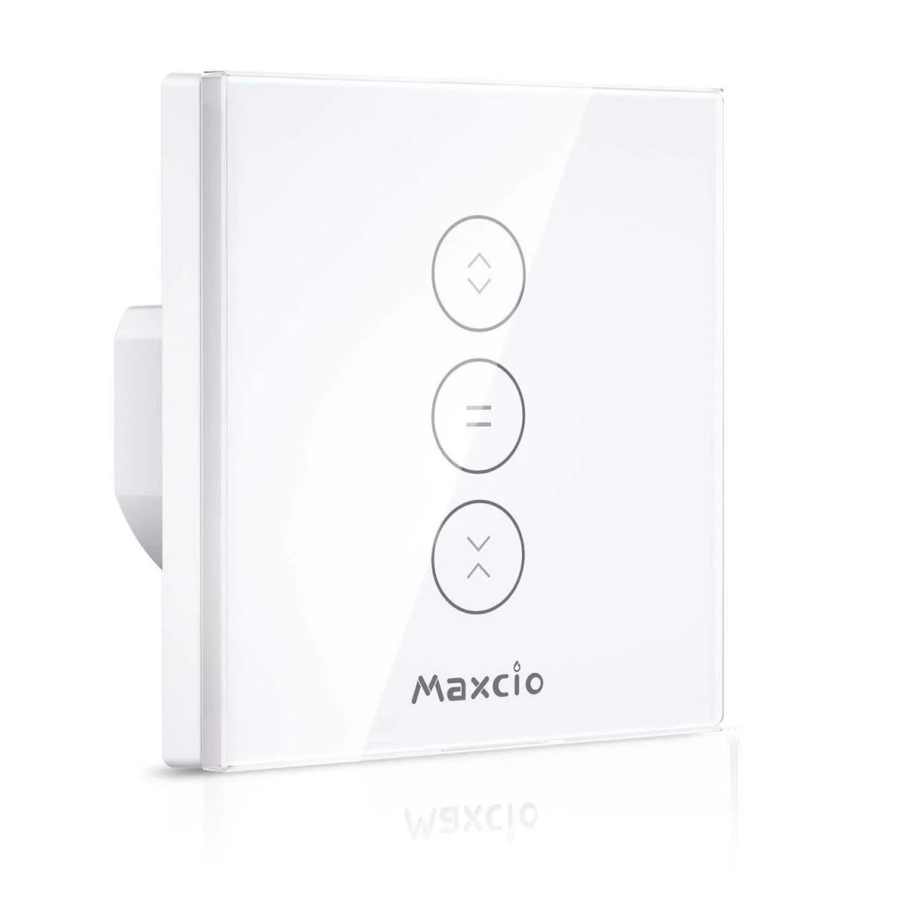 Розумний WiFi Перемикач Для Ролетних Штор Maxcio WF-CS01 Сенсорний Вимикач Жалюзі Alexa Google Home Білий Київ - фото 3