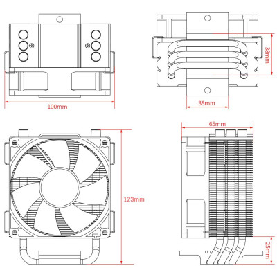 Кулер до процесора ID-Cooling SE-903-XT Вінниця - фото 5