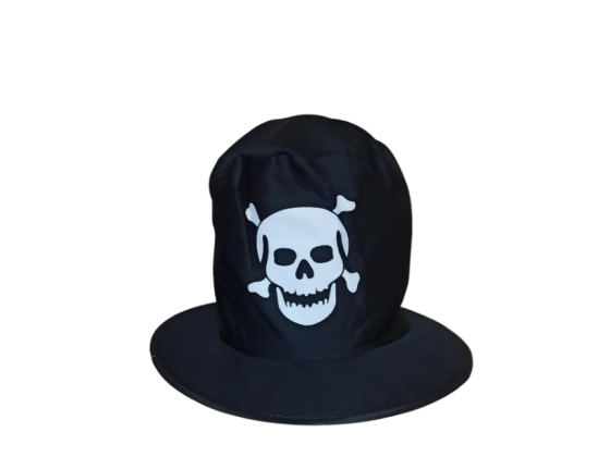 Шапка Хэллоуин Череп one size черно-белый Киев