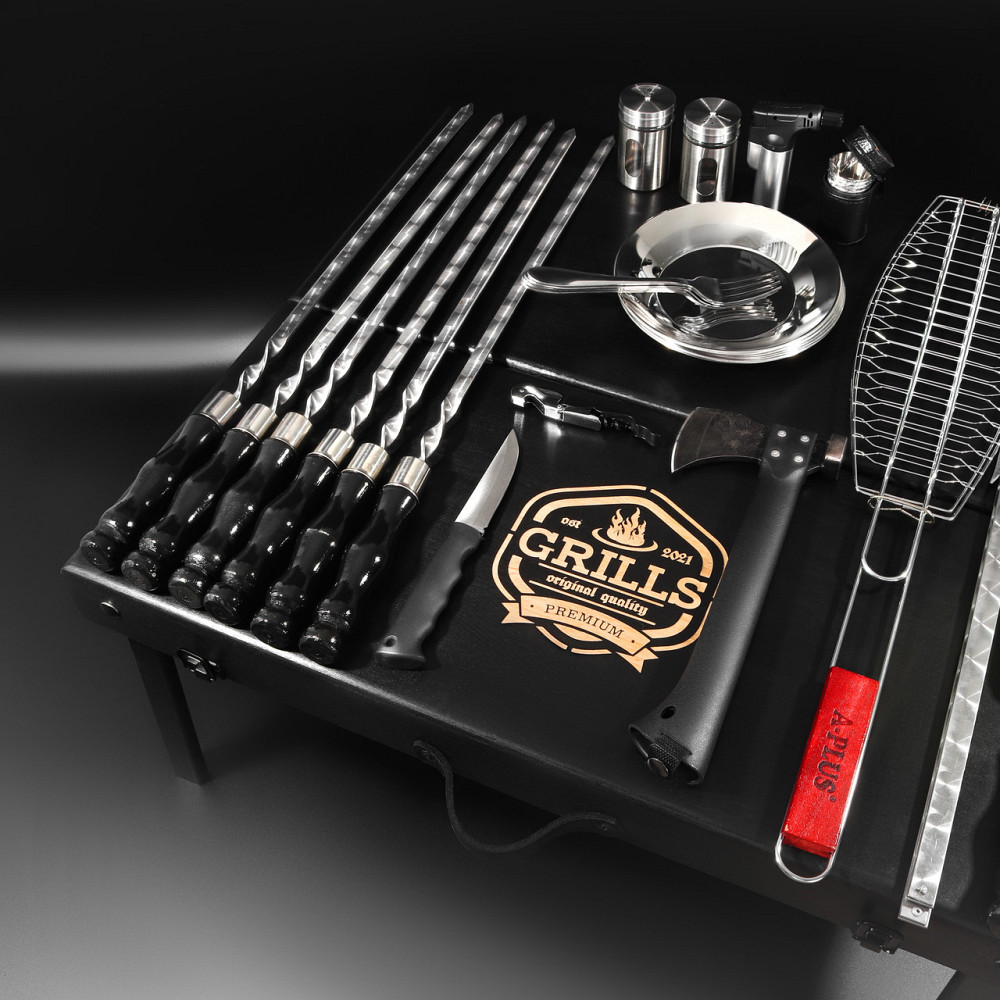 Шампура на подарунок шампури подарункові набори шампурів для шашлику шашличний набір чоловікам у коробці Тернопіль - фото 8