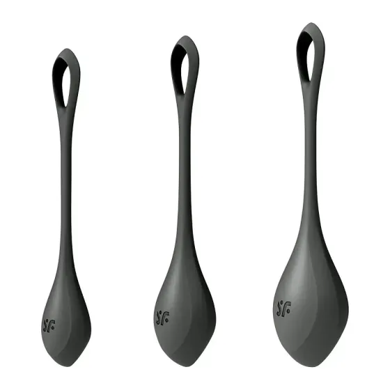 Набір йоні намистин Satisfyer Yoni Power 2 Black, діаметр 2-2,5-3см, маса 22-44-73 г Львов