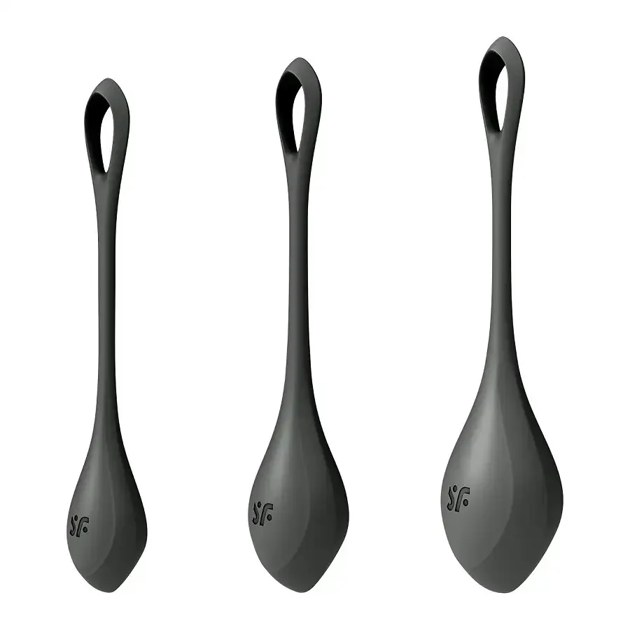 Набір йоні намистин Satisfyer Yoni Power 2 Black, діаметр 2-2,5-3см, маса 22-44-73 г Львов - изображение 1