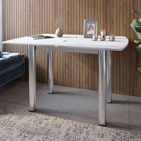 Обеденный стол раскладной LION Нота Нимфея Альба 60x90/90x120 (LION-041286) Львов