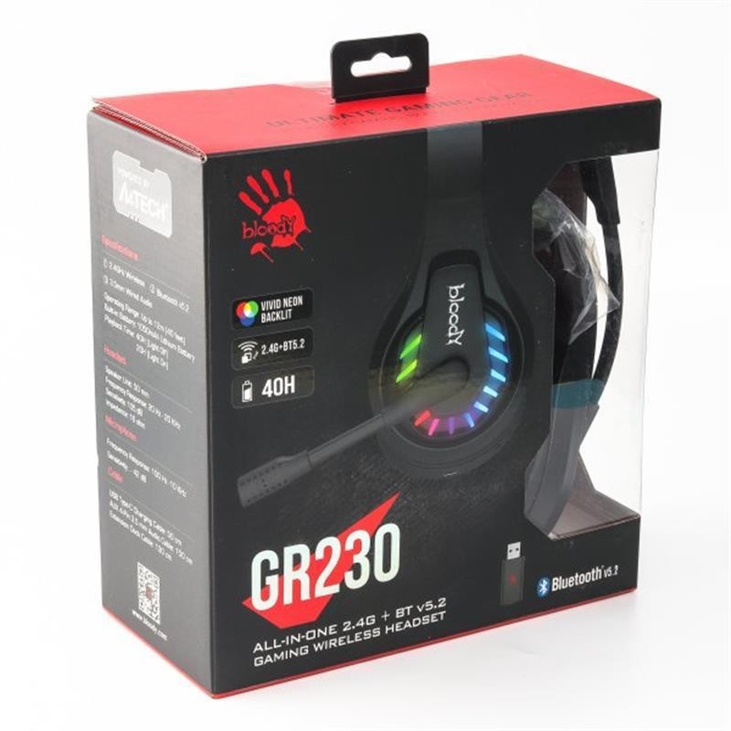 Bluetooth-гарнітура A4Tech Bloody GR230 Black Чорний Харків - фото 20