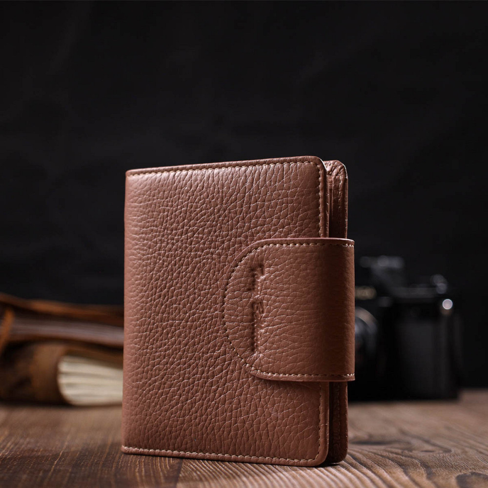 Красивый женский кошелек нежного цвета из натуральной кожи Tony Bellucci 22020 Бежевый Киев - изображение 8