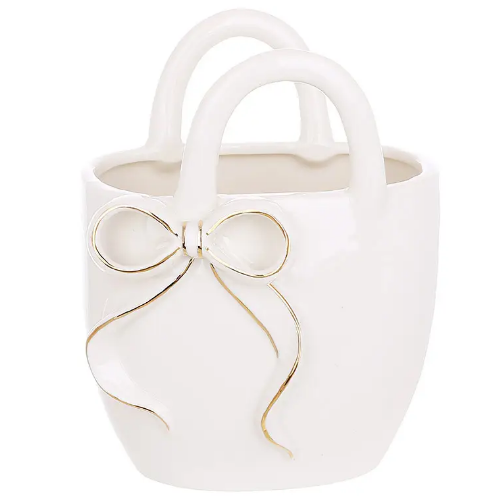 Ваза порцелянова у формі сумочки з бантом 12.7*10.5*16 см Житомир - фото 2