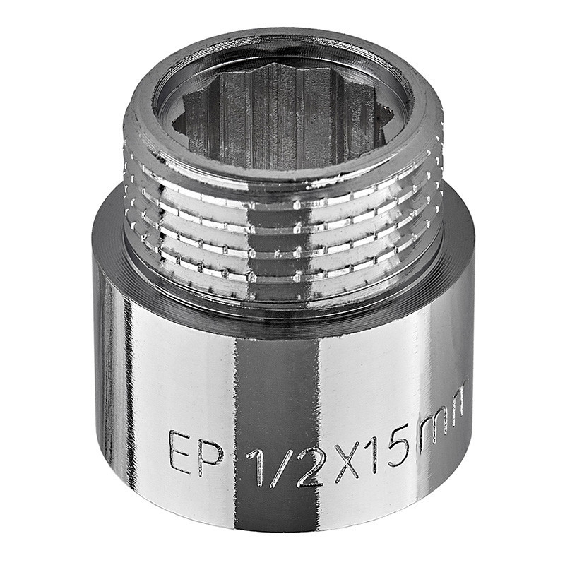 Подовжувач Europroduct EP.E015.Chr - 1/2"MF-15мм хром (EP6122) Київ - фото 3