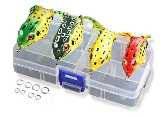 Набір воблерів силіконових Nervous Frog, 4 шт Вінниця