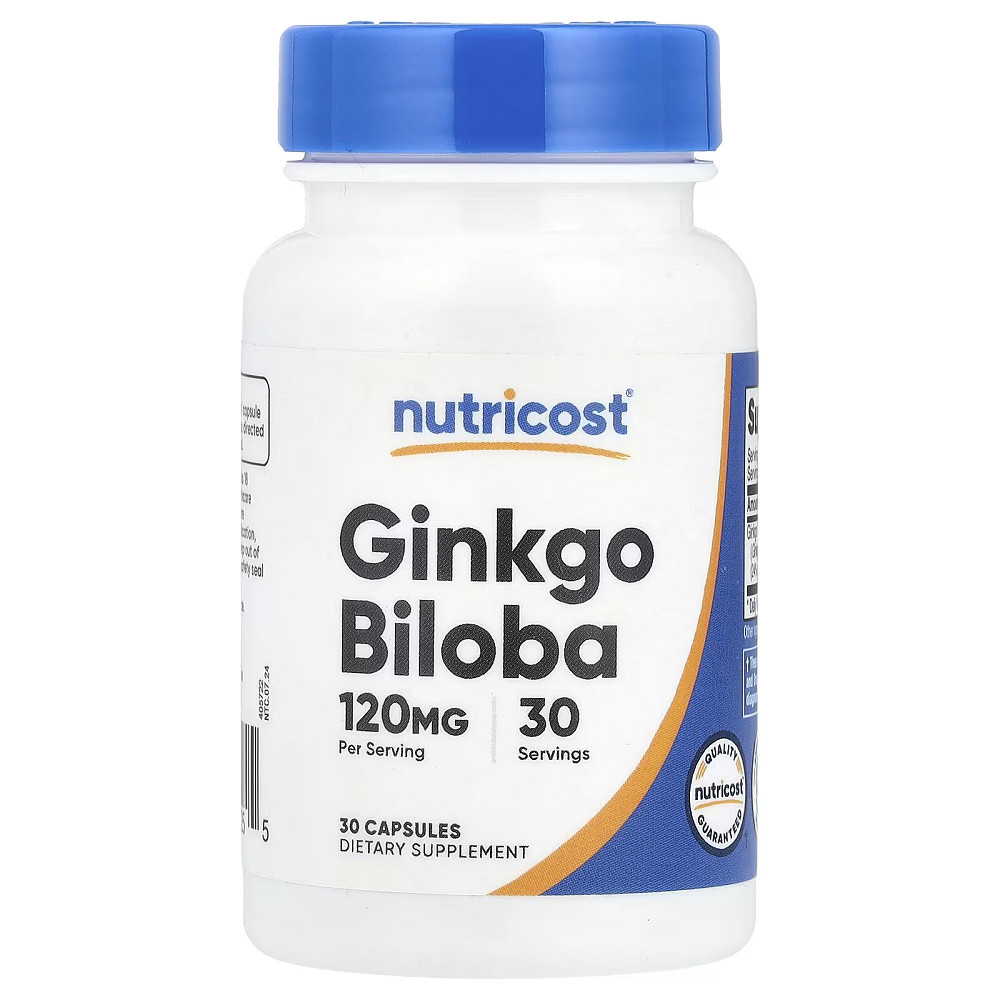 Гінкго білоба Nutricost Ginkgo Biloba 120 mg 30 Capsules Луцьк - фото 1