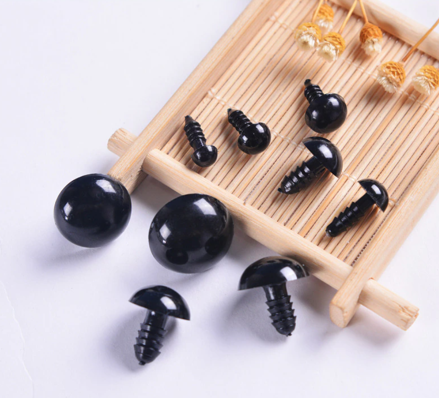 ГЛАЗА ДЛЯ ИГРУШЕК, ДИАМЕТР 8 ММ, ЦВЕТ ЧЕРНЫЙ Киев - изображение 1