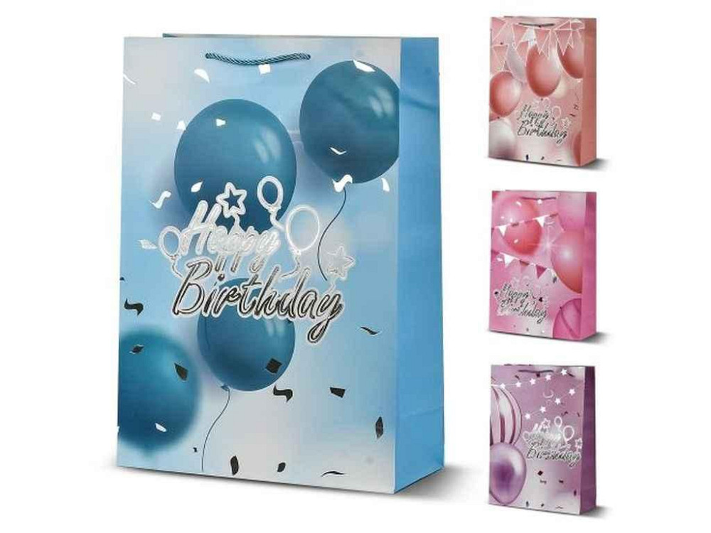 Пакет подарунковий S Happy birthday 18*23*10см R96989-S ТМ STENSON Київ - фото 1