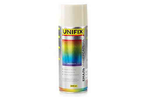 Эмаль акриловая универсальная RAL 7035 Светло серый гл. 400мл UNIFIX Ровно
