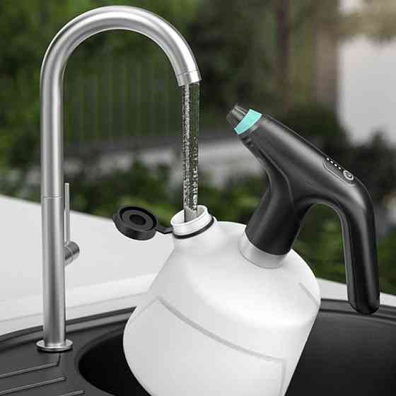 Ручний обприскувач для саду та городу акумуляторний портативний садовий, пластиковий, білий на 2 літри з подовжувачем Кам'янець-Подільський