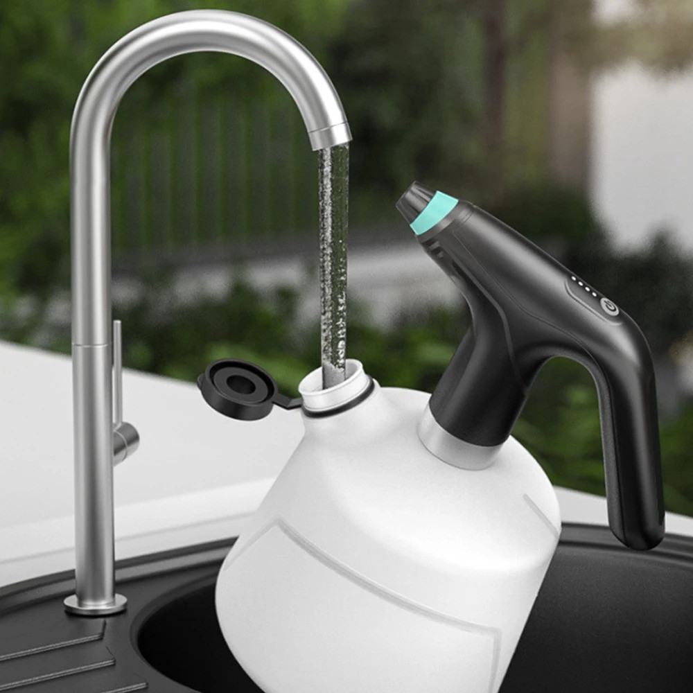 Ручний обприскувач для саду та городу акумуляторний портативний садовий, пластиковий, білий на 2 літри з подовжувачем Кам'янець-Подільський - фото 3