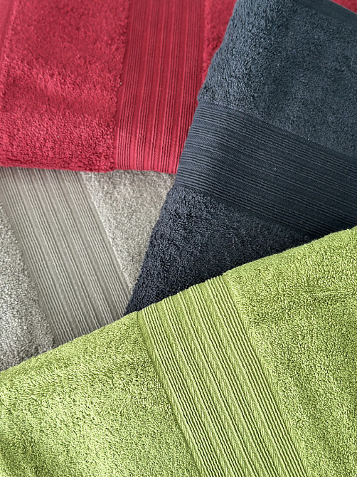 Полотенце банное Ideal Textile однотонное 500 г/м2 70х140 см (56860394) Оливка 1 шт Черновцы - изображение 9