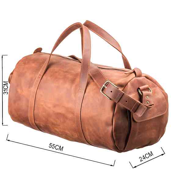 Сумка дорожная Grande Pelle 11047 винтажная кожа Коричневая Киев