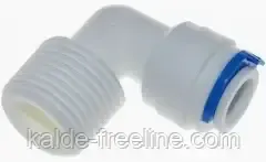 Угол для обратного осмоса 1/4"QC - 1/2"HP (DCC 002B) Харків