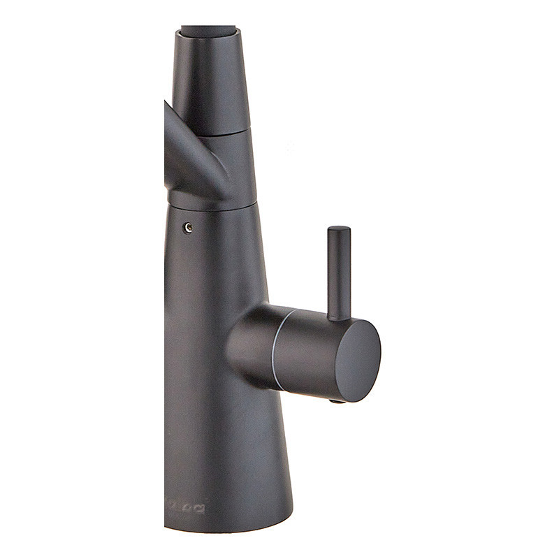 Змішувач для кухні Haiba Nobel 021 Black під осмос із гнучким виливом із підставкою латунь/чорний (HB3983) Чернівці - фото 4