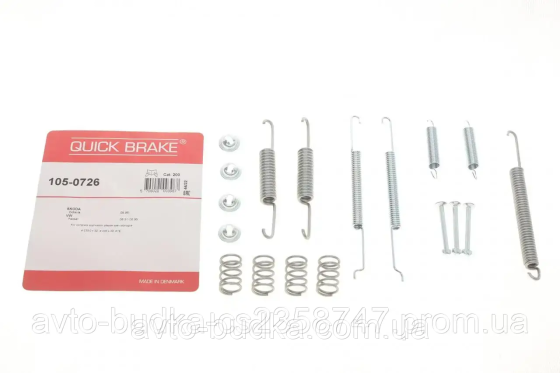 Монтажний комплект барабаних колодок на Skoda Roomster 2006-2015  Quick Brake QB105-0726 Київ