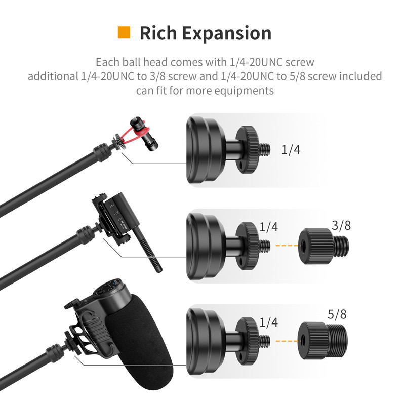 Штатив-тримач Ulanzi Vijim Desktop Flexible Arm/Light Stand(Three-Stages) (UV-2666 LS08) Киев - изображение 8