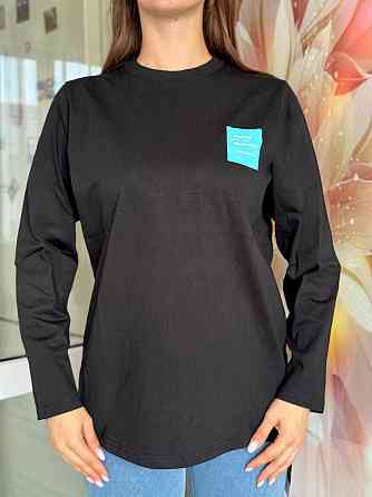 Жіночий стильний зручний лонгслів кулір- турецька бавовна Одеса