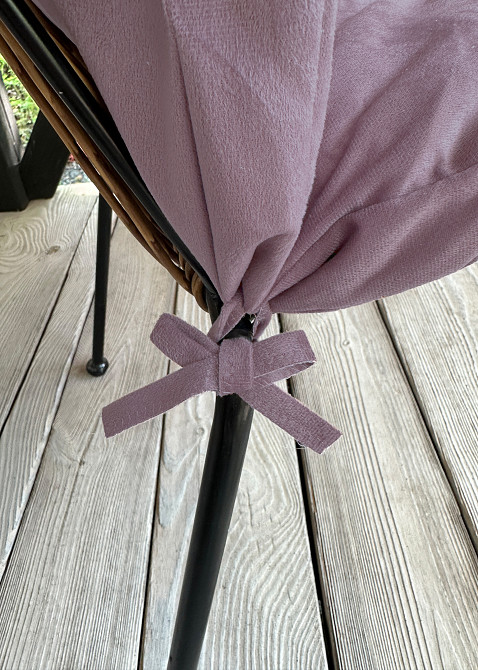 Подушка для стільців (40x120х4 см) подвійна Decorator Флокс колір ліловий 84-161 Київ - фото 8