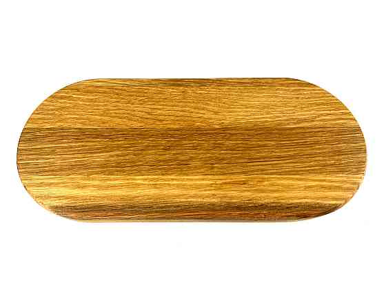Деревянная тарелка овальная из натурального дерева, закусочная тарелка 20х10х2 см Каменец-Подольский