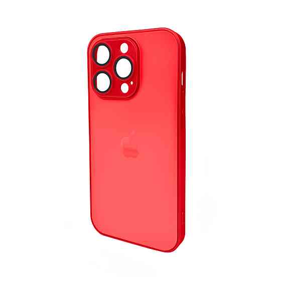 Чохол для смартфона AG Glass Matt Frame Color Logo for Apple iPhone 14 Pro Coke Red Киев