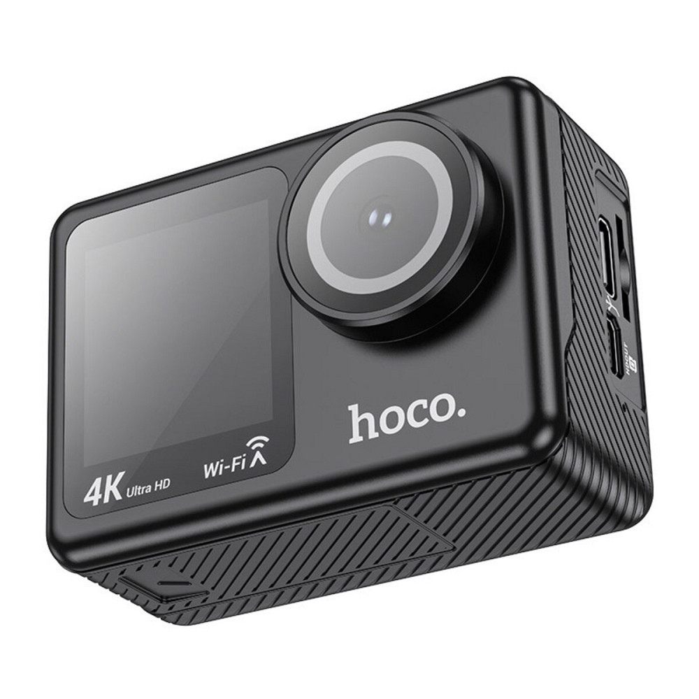 Екшен камера HOCO DV101 dual color screen sports camera Black (6942007616805) Київ - фото 3