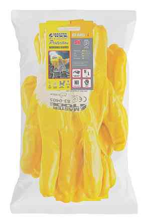 MASTERTOOL Рукавички бавовняні трикотажні MASTERTOOL нітрилове покриття ¾ в'язаний манжет 9" 12 Коломия