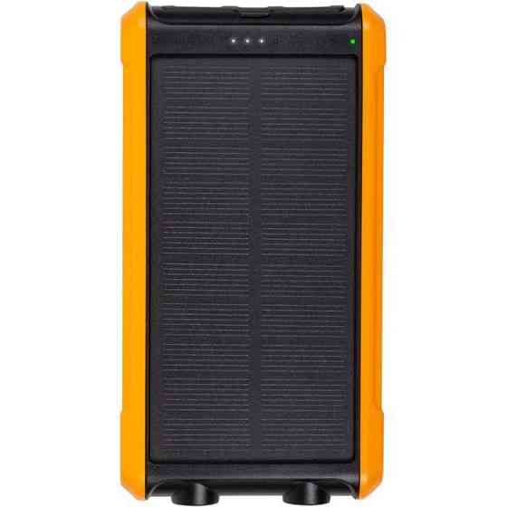 Батарея універсальна PowerPlant 10000mAh, USB-A*2, + Solar 5.5V-0,2A (PB930494) Київ