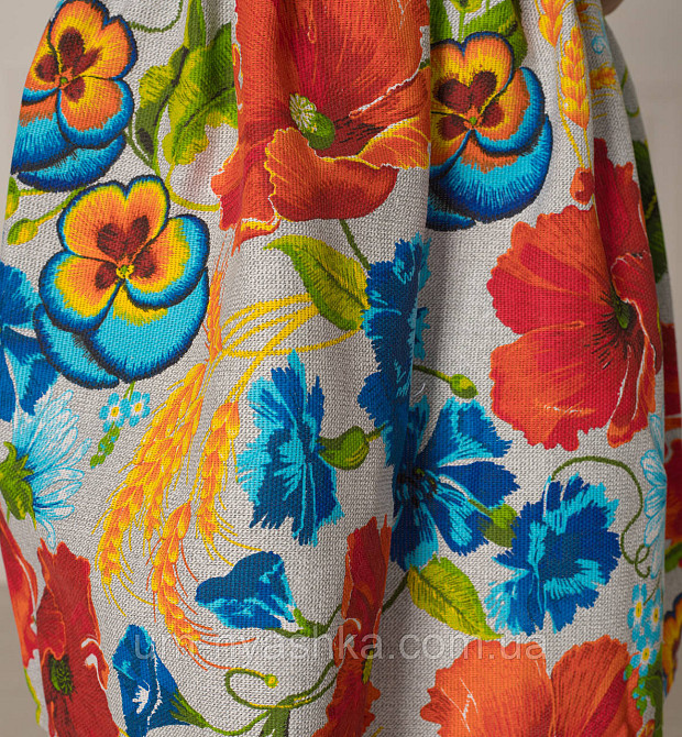 Дитяче українське плаття "Маки на сірому" Кривий Ріг - фото 6