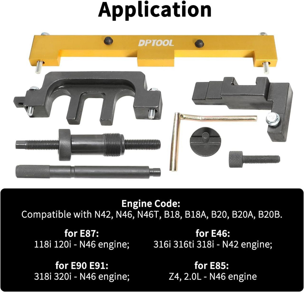 Набір інструментів для синхронізації двигуна HTA1003 чорний для BMW N42 N46 N46T фіксатори распредвала регулювання фаз ГРМ Київ - фото 4