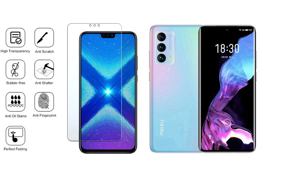Защитное стекло NeoGlass для Meizu 18, 18S, 18 Pro, 18s Pro – ультрапрозрачное и устойчивое Киев - изображение 4
