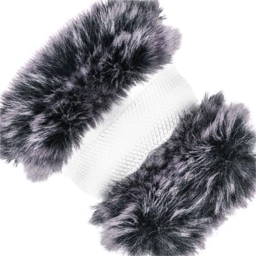 Чохол на кермо VLOD-F101 WH/D.GY M сірий-білий з хутром Харків - фото 7