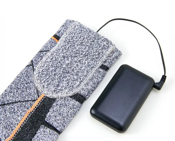 Шкарпетки з підігрівом ZBHSWZ02 і блоком 5000mAh 38-44р. (Сірий з чорним) Київ