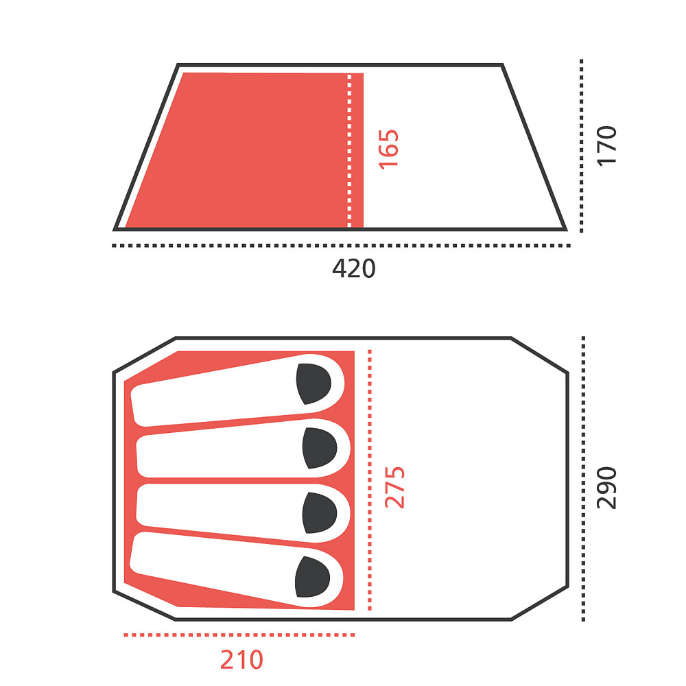 Намет Grand Canyon Robson 4 Capulet Olive (330012) Вінниця - фото 7