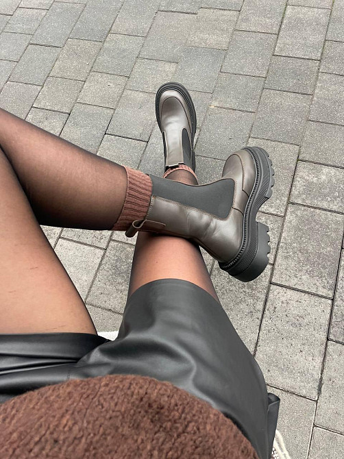 Без бренда Черевики жіночі KATI SHOES 314 коричневі (зима, шкіра натуральна) (5732) 38 Коломия - фото 3