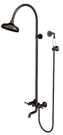 Душевая система с изливом Imprese Podzima Zrala ZMK02170809 черная Киев