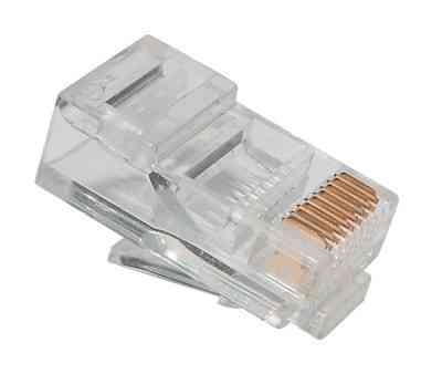 100шт Коннектор RJ45 8P8C Cat5 Cat5e Cat6 RJ-45 Винница
