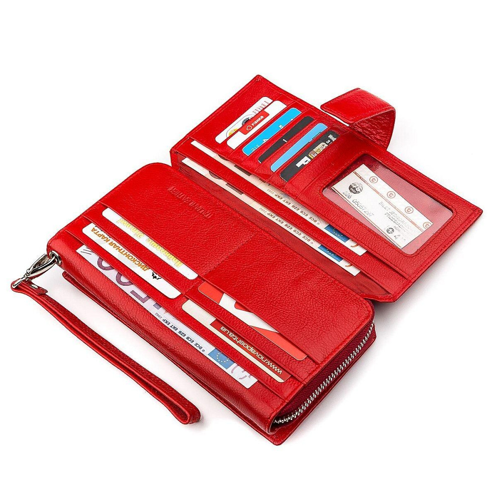 Гаманець жіночий дуже гарний Червоний (ST Leather) Київ - фото 3