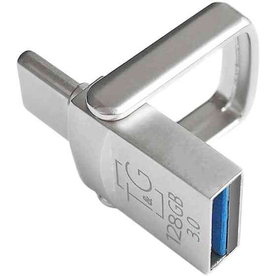 USB флеш накопичувач T&G Metal Series 104 128Gb USB-A/Type-C Рівне
